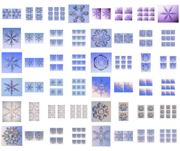 Sensational Snowflake 12 SETS - 48 x Pages to Download