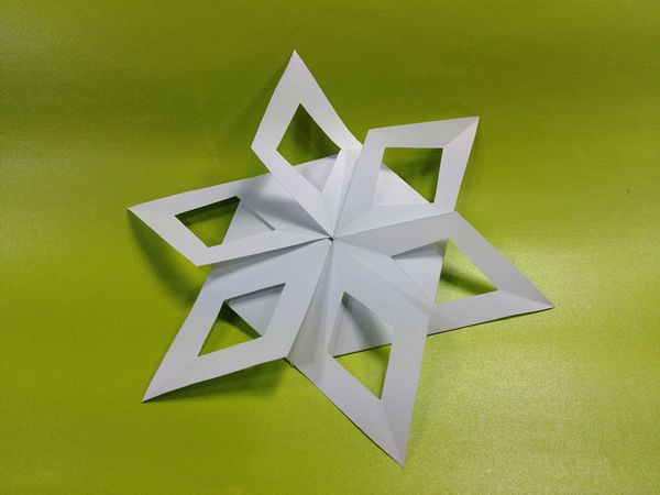 3D Snowflake Template Set 06 - 9 Sizes to Download