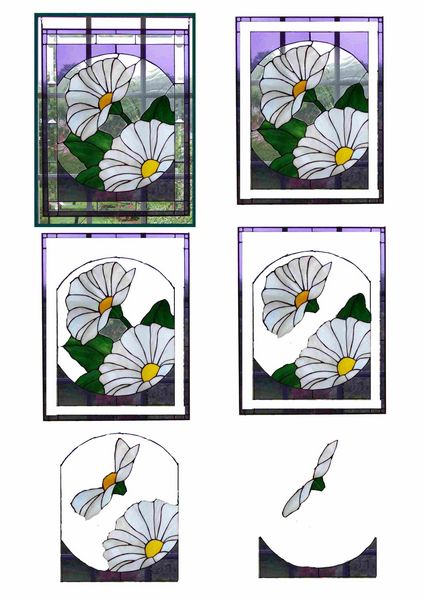Stained Glass Effect Set 20 Decoupage - 1 x A4 Page to DOWNLOAD