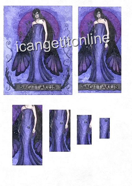 Elegant & Mystical Zodiac Fairies <b>Sagittarius 14 Pages to Download