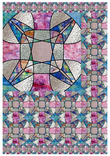 Stained Glass Teabag Folding Paper Set 2 - 9 Pages to Download