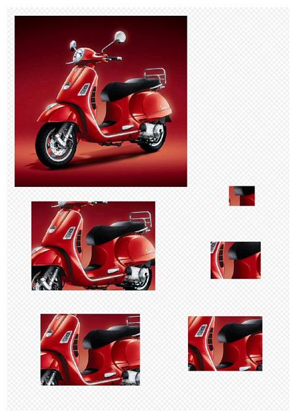 Vespa Rectangle Stacker - 1 x A4 Page to DOWNLOAD