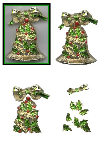 Christmas Jewel Decoupage Design 09 - 10 x A4 Page to DOWNLOAD