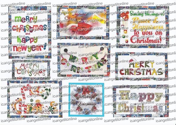 Christmas Greetings Set 03 Download - Over 800 Greetings AMAZING VALUE