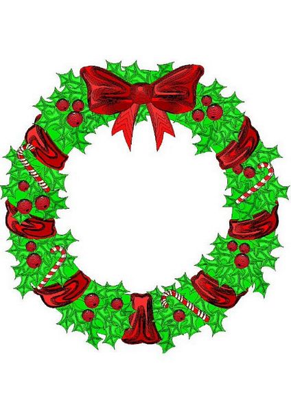 Christmas Wreath 4 x A4 Pages to Download