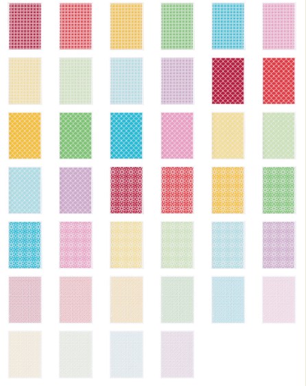 Brights and Pastels Trellis Set - 340 Pages to Download
