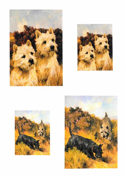 Set of 10 x Vintage Dogs Toppers <b>DOWNLOAD