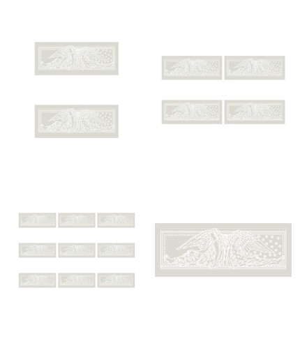 Digital White Work Angel 1 <b>Grey 4 Sizes - 4 x A4 Sheets Download