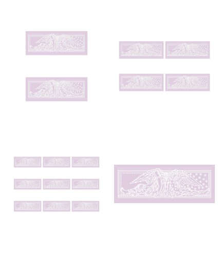 Digital White Work Angel 1 <b>Purple 4 Sizes - 4 x A4 Sheets Download