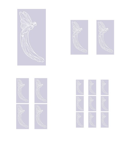Digital White Work Angel 2 <b>Violet 4 Sizes - 4 x A4 Sheets Download