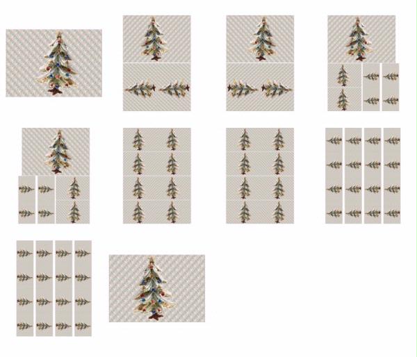 Christmas Jewel Topper Design 01 - 10 x A4 Page to DOWNLOAD