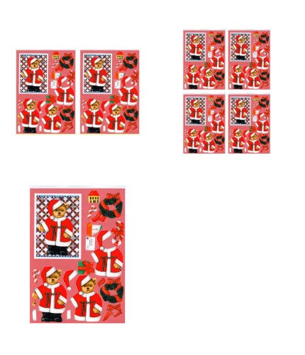 Christmas Quilties Decoupage Design 05 - 3 x A4 Page to DOWNLOAD