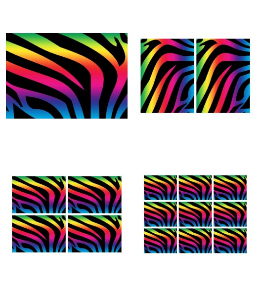 <b>Zebra Print Set 3 - 4 Pages To DOWNLOAD