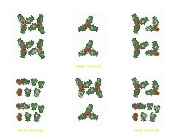<b>Introductory Price Fabric Holly 3d Medium Set - 6 x A4 Pages to Download