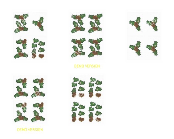 <b>Introductory Price Fabric Holly 3d Small Set - 5 x A4 Pages to Download