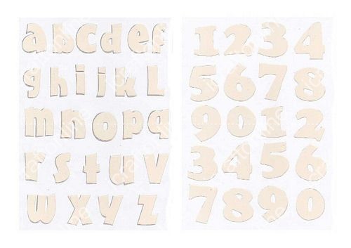 Pastel Peach Letters/Numbers - 8 x A4 Pages DOWNLOAD