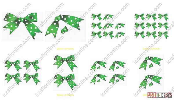 Green Spotted Bow - 8 Pages to Download
