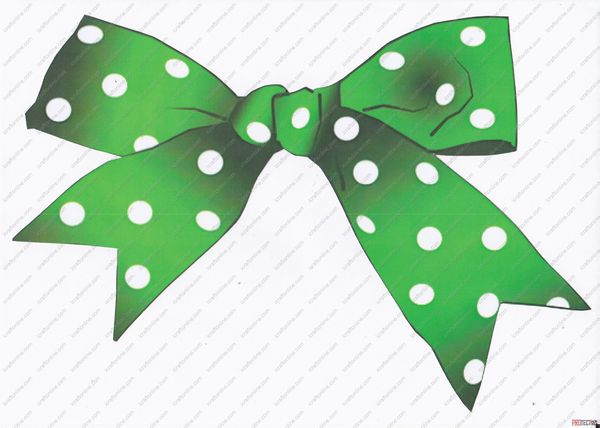 Green Spotted Bow - 8 Pages to Download