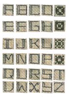 Stitched Alphabet Squares - 3 x A4 Pages to Download