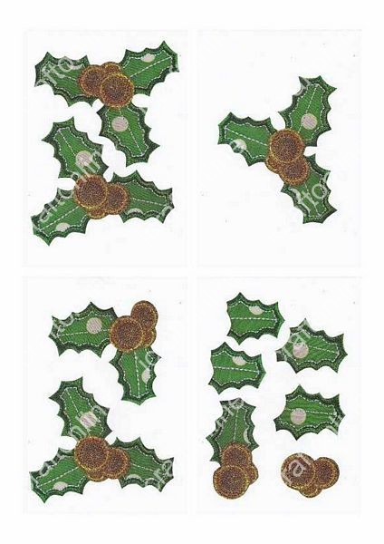 <b>Introductory Price Fabric Holly 3d Small Set - 5 x A4 Pages to Download