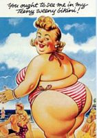 Cheeky Seaside - Large Lady Standing - 23 x Pages <B>DOWNLOAD
