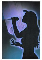 Silhouette Singer - 3 x A4 Pages to DOWNLOAD