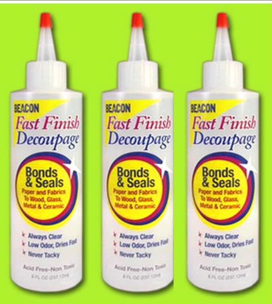 Beacon Fast Finish Decoupage Glue Triple Pack