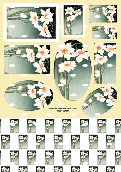 Diane Dorward Narcissus Combination Sheet