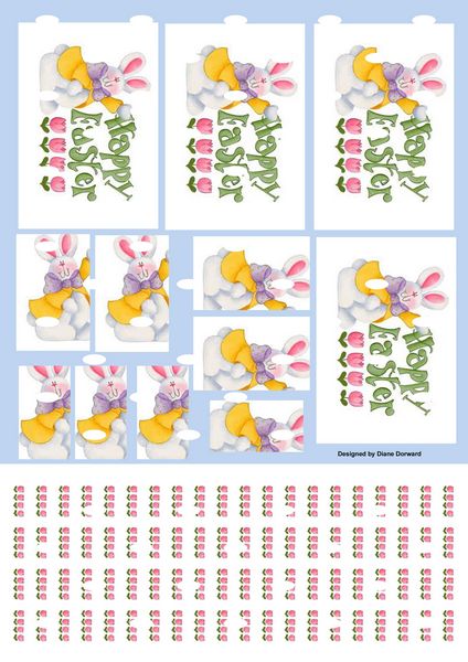 Diane Dorward Easter Bunny Combination Sheet