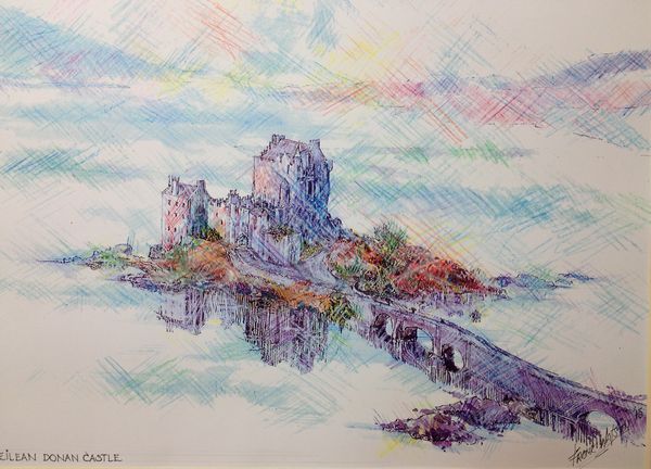 Frank Watson - Eilean-Donan Castle A3 Hand Finished Print