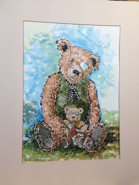 Frank Watson - 3 Generations of Teddy - A3 Hand Finished Print